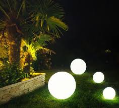 Boule Lumineuse Led Jardin 30 Cm Sans Fil Boule Lumineuse Exterieur Lampadaire Jardin Eclairage De Jardin