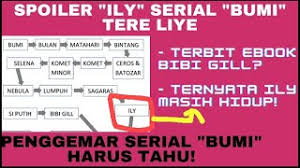 Maybe you would like to learn more about one of these? Spoiler Ily Serial Bumi Ebook Bibi Gill Bakal Terbit Dan Ily Masih Hidup Sastra Nation Kepotimes