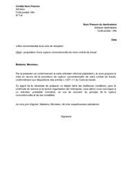 En france, qu'elle soit à l'initiative de l'employeur ou du salarié, voire des deux, la rupture du contrat de travail peut prendre de nombreuses formes. Lettre De Proposition Par L Employeur De La Rupture Conventionnelle Du Contrat De Travail D Un S Rupture Conventionnelle Modeles De Lettres Exemple De Lettre