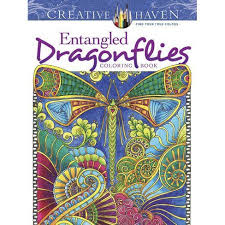 Dragonfly art to color for adults. Creative Haven Entangled Dragonflies Coloring Book Adult Coloring By Angela Porter Paperback Target