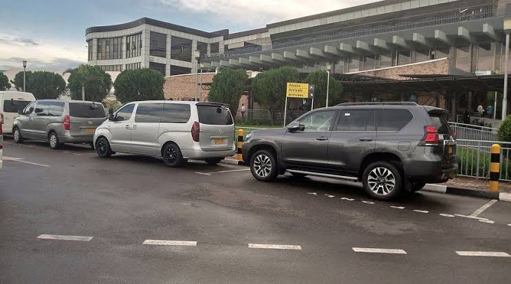 Premium 4x4 Land Cruiser Prado fleet ready for a Kigali airport car rental pickup with Rwanda Rent Car