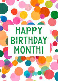 Share the best gifs now >>>. Happy Birthday Month Confetti Art By Linda Woods Mixed Media By Linda Woods