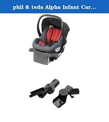 Phil Teds Alpha Infant Car Seat With Adapter Flint Red Ultra Lightweight And One Of The Lightest Infant Car Seats On Baby Car Seats Phil And Teds Car Seats