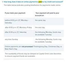 Just sign in and follow the prompts—it's easy and only takes a minute. How Long Does It Take For A Capital One Payment To Post Quora