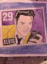 Another part of my collection is my Elvis coloring book and I did color  some of the pages too. : r/Elvis