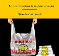 Smile Logo Shopping Plastic Vest-Style Supermarket Packaging ...