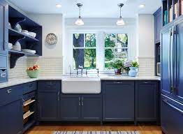 Neueste Kostenlose Malerei Kuchenschranke Marine Konzepte Konzepte Kostenlose Kuchens Blue Kitchen Cabinets Kitchen Cabinet Trends Dark Blue Kitchen Cabinets