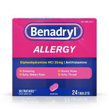 Benadryl Ultratabs Antihistamine Allergy Medicine Tablets 24 Ct Pink Allergies Seasonal Allergies Symptoms Digest In 2020 Allergy Medicine Benadryl Allergy Relief