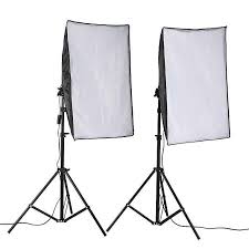 Panda Online 50x70cm Photo Studio Lighting Softbox Video Light Kit Light Stand Lazada