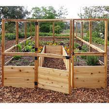 Elegant deer fencing, hamptons edition : Outdoor Living Today 8ft X 12ft Raised Garden Bed With Deer Fence Reviews Wayfair
