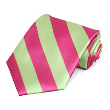If she likes bright, zany colors, go for orange, hot pink, or lime green. Hot Pink And Lime Green Striped Ties Shop At Tiemart Tiemart Inc