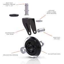 19 99 crisnel rollerblade casters for office chairs wheels stem caster replacement wheel with back supp heavy duty furniture office chair replacement wheels