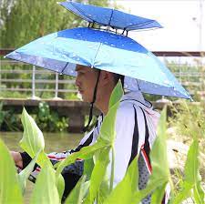 Umbrella Hat Head Mounted Umbrella Double Windproof Rain Fishing Cap Folding Adult Sun Skull Umbrella Umbrellas Aliexpress