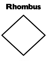 In this lesson, you will learn a list of 20 important basic shapes with picture in english to expand your visual vocabulary. Printable Coloring Pages For Kids Pictures Of Rhombus Shapes Printable Printable Coloring Pages Rhombus Shape Printable Coloring Pages Unicorn Coloring Pages