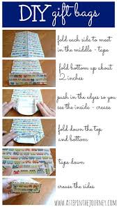 To make a gift bag out of wrapping paper, you can use any size paper, as long as it can cover the gift. Diy Gift Bags Using Scrapbook Paper Homemade Gift Bags Gift Bags Diy Paper Gift Bags