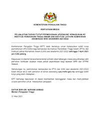 Check spelling or type a new query. Kenyataan Media Pelanjutan Kementerian Pengajian Tinggi Facebook