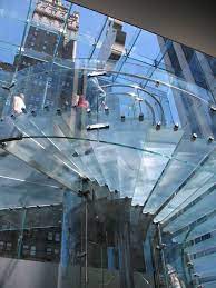 Glass Stairs Elevator In Nyc Apple Store Glass Stairs Glass Staircase Staircase