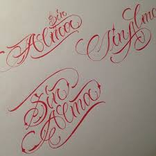 Sin Alma Different Style Sketch Hand Lettering Alphabet Lettering Alphabet Cursive Tattoos