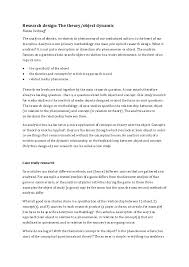 Apart from the above examples, there are mixed cases as well (where some rqs share objects and case study research. Pdf Research Design The Theory Object Dynamic Nanna Verhoeff Academia Edu