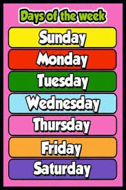 Days of the week chart for kids. Days Of The Week Chart Religious Painting Poster Waterproof Canvas Print For Kids Room Home Decor Bt1537 3 Fine Art Print Educational Posters In India Buy Art Film Design Movie