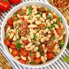 Tuscan White Bean Salad Recipe White Bean Salad Recipes Bean Salad Recipes Cannellini Beans Recipes