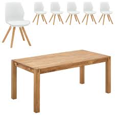 Essgruppe Royal Oak Bogense 90x180 6 Stuhle Weiss Jetzt Bestellen Unter Https Moebel Ladendirekt De Ku Weisse Stuhle Esszimmer Mobel