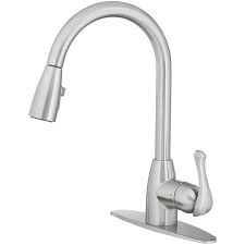 As you work on your project, be sure to take any actions recommended in the. Project Source Stainless Steel 1 Handle Deck Mount Pull Down Handle Kitchen Faucet Deck Plate Included Lowes Com Kitchen Faucet Faucet Brushed Nickel Faucet