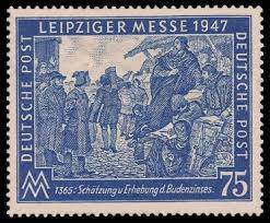 Mit dem inkrafttreten des grundgesetzes war die rechtsgrundlage für die verwaltung als sondervermögen des bundes geschaffen worden, für die der bund die alleinige gesetzgebungskompetenz hatte. Leipziger Herbstmesse 1947 Briefmarke Gemeinschaftsausgaben