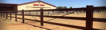 This beautiful mocha walnut vinyl horse fencing is the strongest vinyl horse fence manufactured today! Black Horse Fence Vinyl Fence Wholesaler