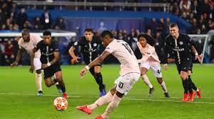 Referees used video review to determine psg's presnel kimpembe had committed a handball, thus giving man u the penalty kick, which marcus rashford buried. He Made His Body Bigger Uefa Back Man United Psg Penalty Decision After Kimpembe Handball Rt Sport News