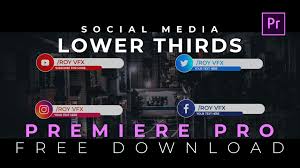 These templates are completely free to download. Free Social Media Lower Third Template For Adobe Premi Roy Vfx