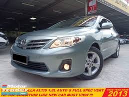 Research toyota altis car prices, news and car parts. Rm 52 990 2013 Toyota Corolla Altis 1 8 G Full Spec Face