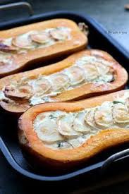 Butternut Farcie Lardons Et Chevre Recette Facile Recette Recettes De Cuisine Cuisine Recette