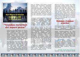 Responding to the challenge of the government's call. The Roman Catholic Archdiocese Of Kuching 106th World Day Of Migrants Refugees