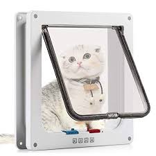 Sailnovo Chatiere Pour Chat Avec Magnetique A 4 Voies Porte Pour Animaux De Compagnie Pour Chats Et Petits Chatiere Pour Chat Animaux De Compagnie Petit Chien