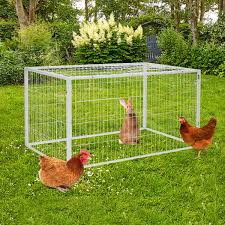 Maybe you would like to learn more about one of these? Amazon Com Esright 53 X 31 Chicken Run Cage Rabbit Playpen Dog Run Duck House Pet Pen Ourdoor And Indoor Chicken Coop Bunny Hutch Pet Playpen House For Small Animal White