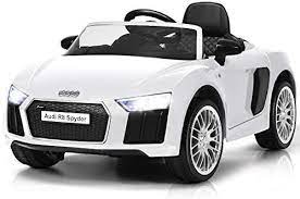Amazon Com Costzon Kids Ride On Car Licensed Audi R8 12v Battery Powered Vehicle W Remote Control Double Lockable Doors Kids Ride On Toy Cars For Kids Car