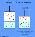Image result for what happens to gas solubility when pressure increases: rises or lowers? course hero