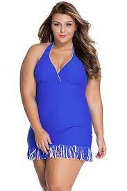 Un choix unique de maillot de bain femme 1 piece avec jupette disponible dans notre magasin. Maillot De Bain 1 Piece Bleu Fringe Style Robe Jupette Xl