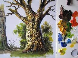 In dieser anleitung zeige ich euch wie einfach es ist einen. How To Paint Birch Tree Trunks In A Basic Step By Step Acrylic Painting Tutorial By Jm Lisondra Tree Painting Acrylic Painting Trees Simple Acrylic Paintings