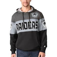 Oakland raiders hoody american football nfl jersey usa super bowl hood hoodie. Men S Starter Gray Silver Las Vegas Raiders Extreme Fireballer Throwback Pullover Hoodie