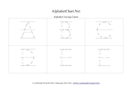 alphabet letter tracing charts alphabet chart net