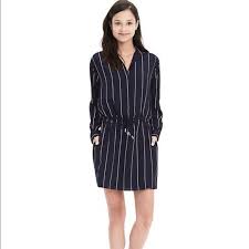 Banana Republic Pin Stripe Shirt Dress Size 2 Fashion Striped Shirt Dress Shirt Dress