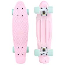Cal 7 Complete Mini Cruiser Skateboard 22 Inch Plastic In Retro Design Lotus Walmart Com Cruiser Skateboards Penny Skateboard Plastic Skateboard