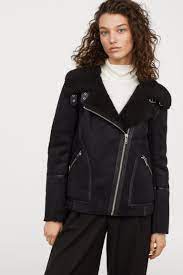 Teddybearforet Bikerjakke Sort Dame H M Dk Biker Jacket Biker Jacket Outfit Jackets