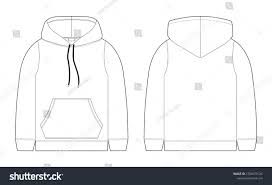 Download Fashion Technical Sketch For Men Hoodie Mockup Template Hoody Front And Back View Technical Draw Hoodies Men Casual Urban Style Social Media Design Graphics