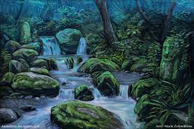Rainforest Environment Concept Art Rainforest Landscape Paintings