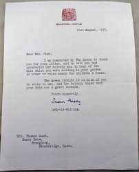 Susan katharine hussey, baroness hussey of north bradley, gcvo (née waldegrave; Balmoral Castle 1970 Letter Signed By Susan Hussey Lady In Waiting Penllyn Collectables