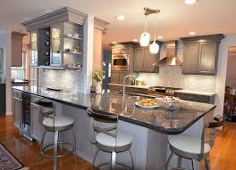 Kitchen designs and remodeling ideas for both small and large homes along with pictures, to help you out on deciding the style of your dream kitchen. Blue And Gray Kitchen Remodel Tyngsborough Ma Dream Kitchens