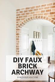 Faux stone in the form of paneling is engineered to interlock and fit like a jigsaw puzzle. Diy Faux Brick Archway Videos Jordan Jean